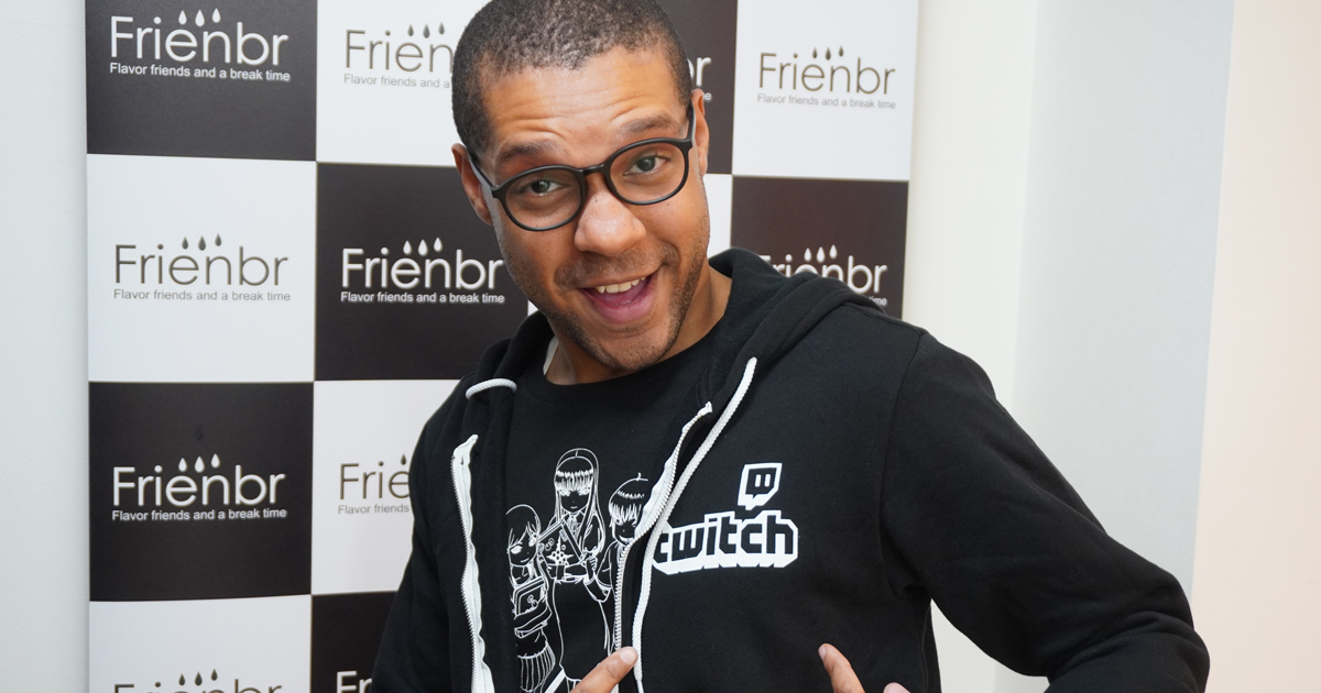 Cory with Twitch jumper