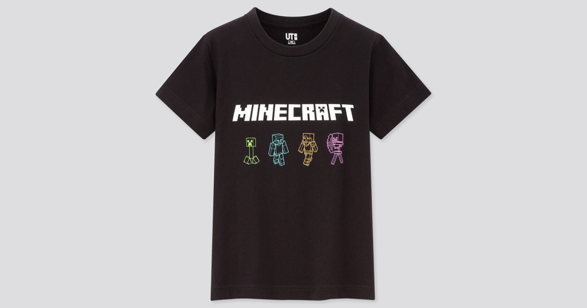 ユニクロのtシャツブランド Ut からminecraft マインクラフト 登場 色柄豊富な７種類 Funglr Games