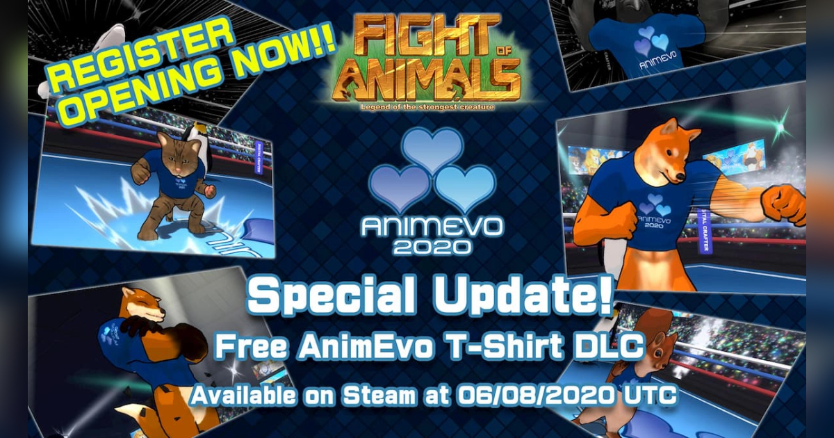 Fight of Animalsで新スキン「AnimEvo T-Shirt」が登場！なんと無料！