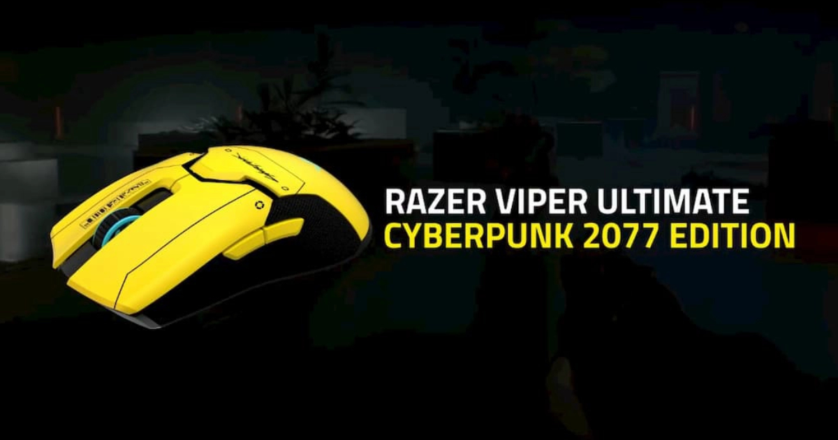 ゲーミングマウス「Razer Viper Ultimate」のサイバーパンク2077モデルが発売決定！