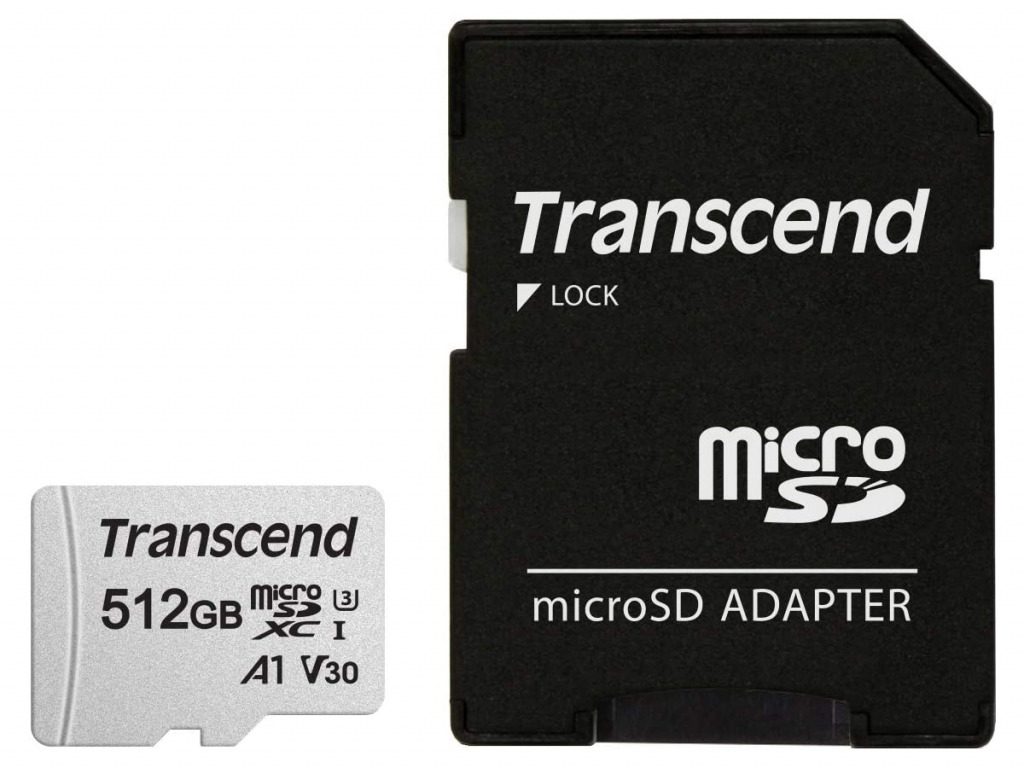 Transcend microSD卡 512GB(TS512GUSD300S-AE)