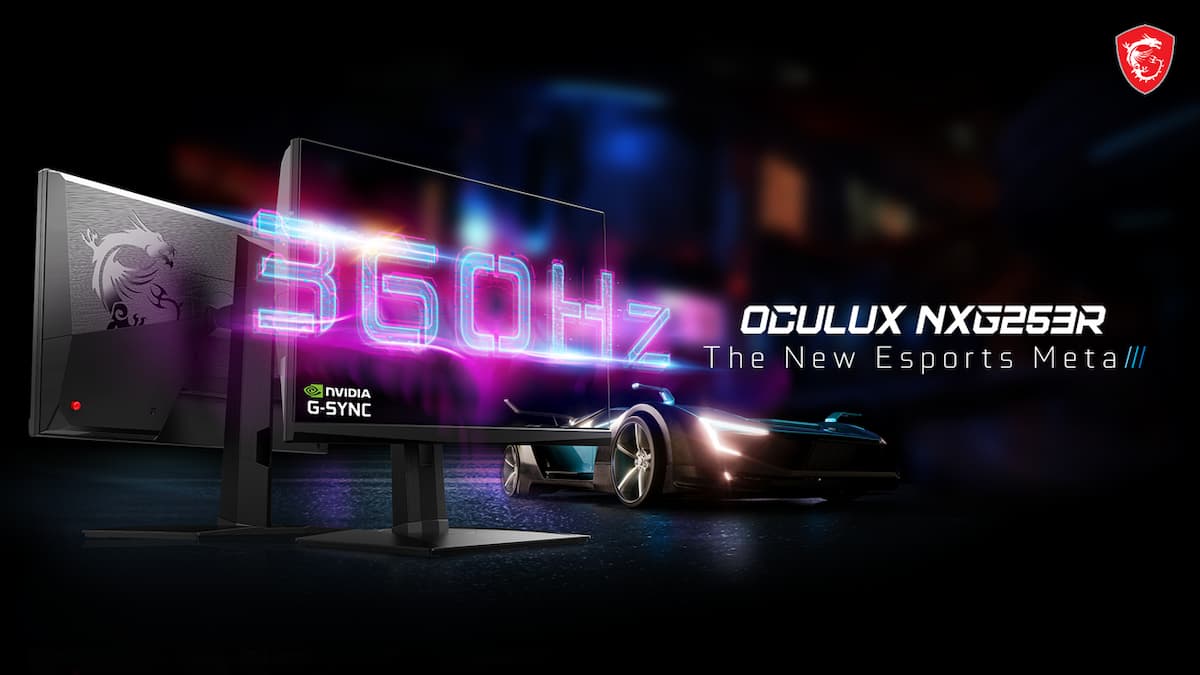 MSIの新ブランドから驚異の360Hz駆動を実現したウルトラハイエンドゲーミングモニター「Oculux NXG253R」発表