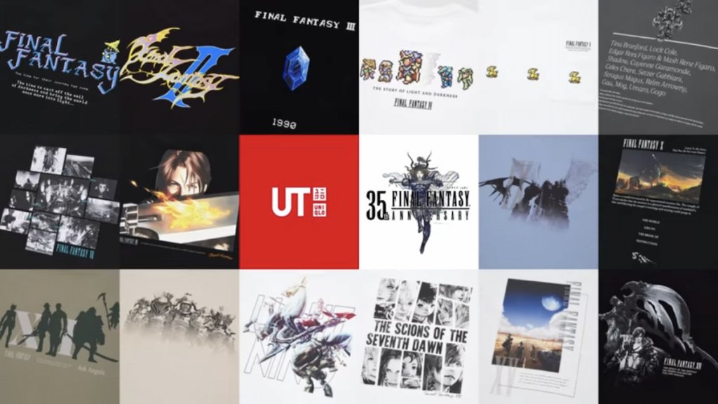 Final Fantasy 35th Anniversary UNIQLO T-Shirts coming back in Late June!